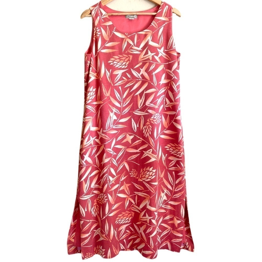 TOMMY BAHAMA Vintage 100% Silk Tropical Hawaiian Colorful Sheath Dress Size 12 - Picture 4 of 8